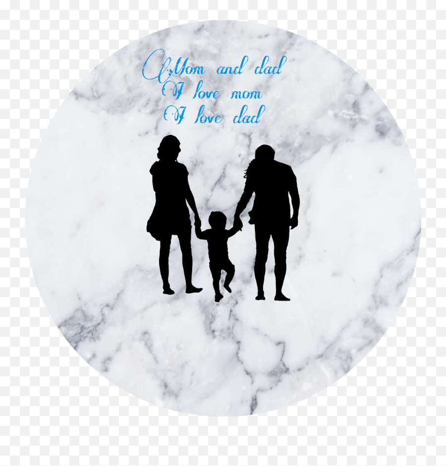 Mom And Dad Sticker - Childern And Parents Silhouette Emoji,Mom And Dad Emoji