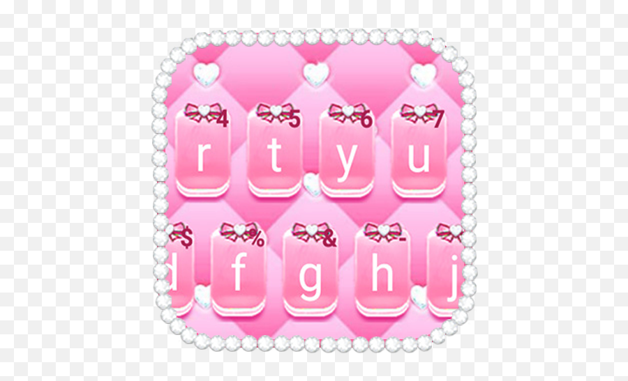 Leather Pink Bow Keyboard Theme - Izinhlelo Zokusebenza Ku Girly Emoji,Kanye Emoji Copy And Paste