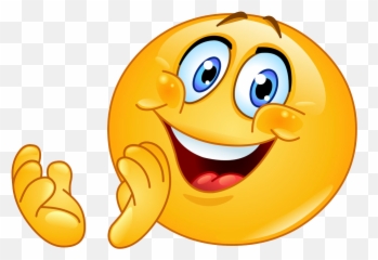 Smiley Cartoon Faces - Happy Emoticon Emoji,Clapping Hands Emoji