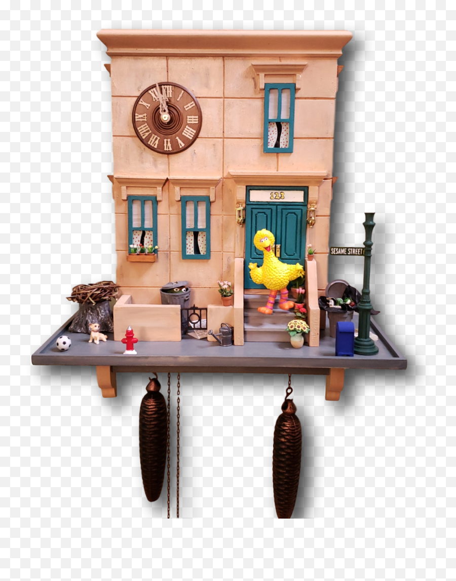 Voice Of Big Bird And Oscar Gifted With Special Clock By - Building Sets Emoji,Emoticons Applause