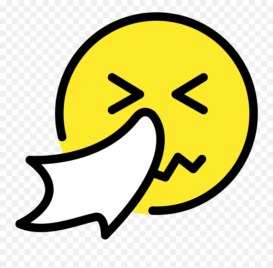 Sneezing Face Emoji Clipart Free Download Transparent Png - Sneeze Symbol,Hot Face Emoji