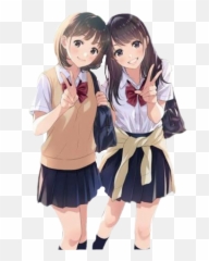 Largest Collection Of Free - Anime Friends Girls Emoji,Emotions Tumblt