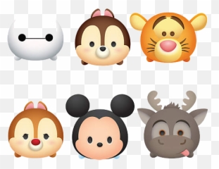 Tsum Tsum Background Posted By Christopher Thompson - Tsum Tsum Cartoon Sticker Emoji,Disney Emojis Evie