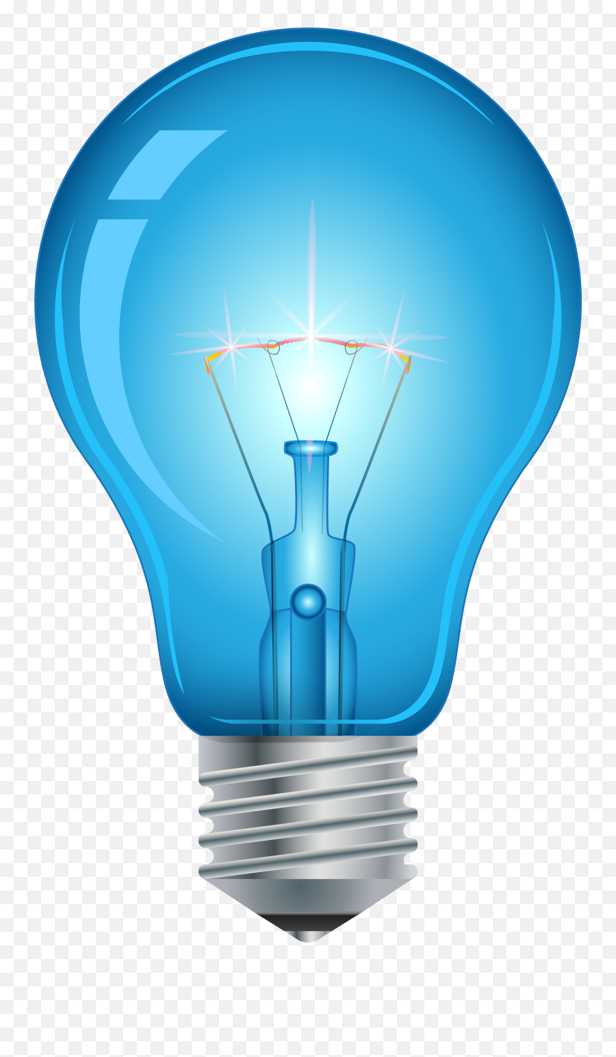 Library Of Light Bulb With Heart Clip - Blue Light Bulb Transparent Background Emoji,Emojis No Background Lightbulb