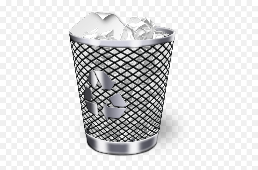 Recycle Bin Full Icon - Full Trash Bin Icon Emoji,Garbage Can Emoji