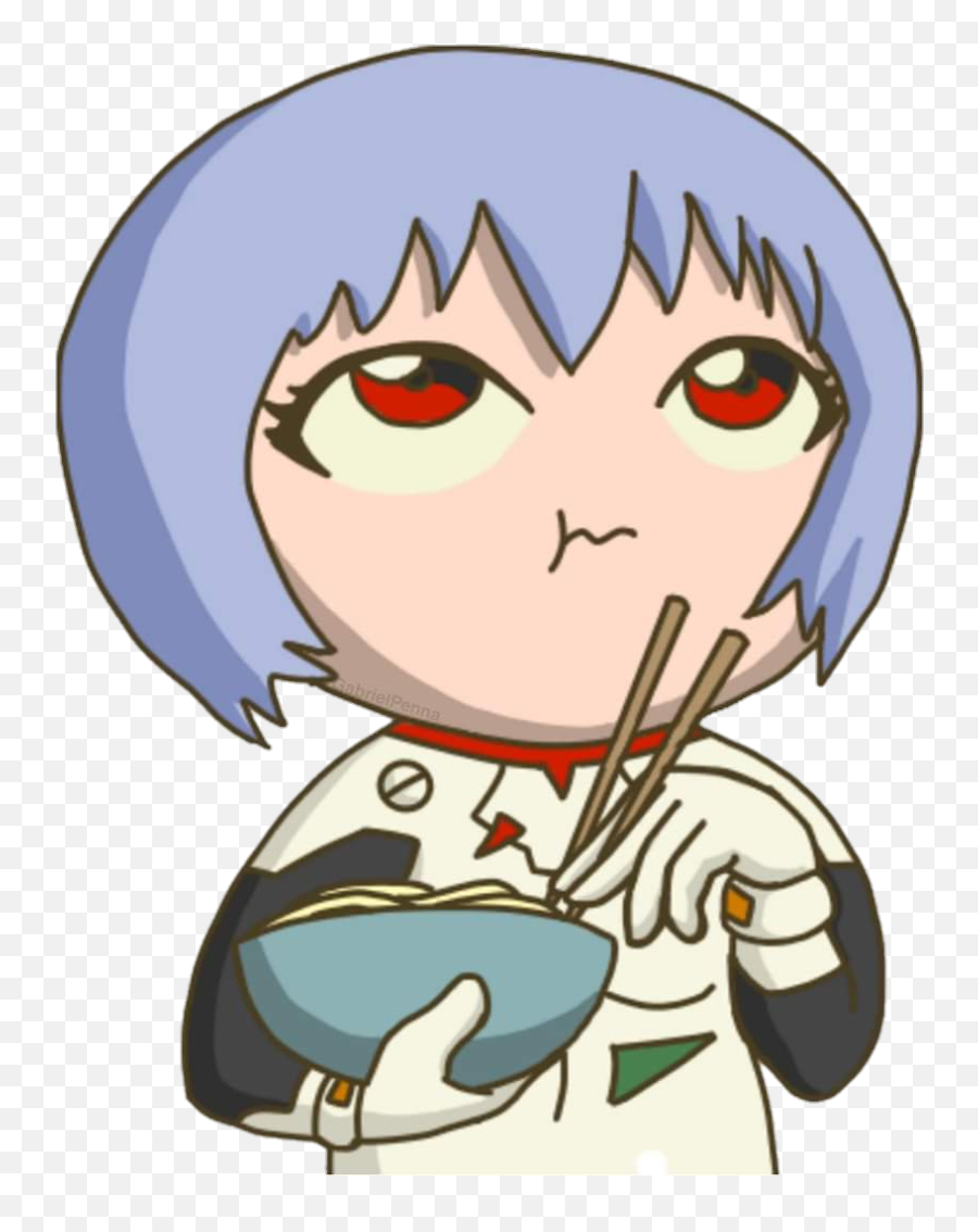 Rei Ayanami Reichikita Sticker - Rei Chiquita Emoji,Rei Emojis Png