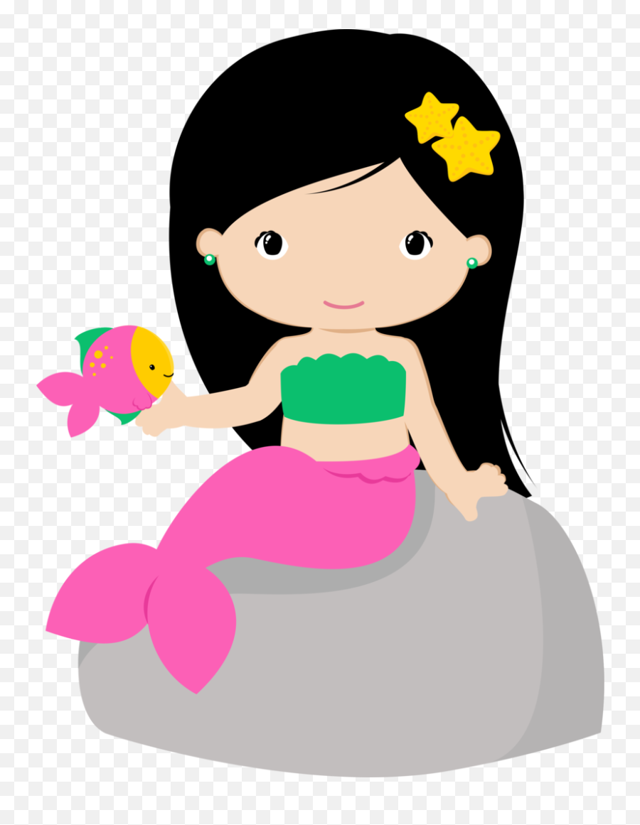 Hello Clipart Simple Woman Hello - Mermaid Clipart Emoji,Emoticons Da Disney