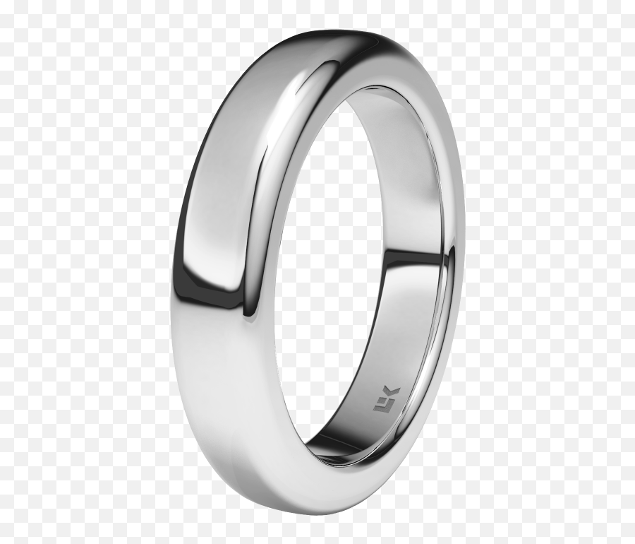 Alianza De Oro Blanco De 9k 4mm - Compromiso Anillos De Boda Para Hombres Emoji,Emojis Boda Novios Anillo