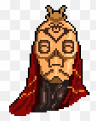 Dragon Priest Face - Illustration Clipart Full Size Dragon Priest Pixel Emoji,Dragon Faces Different Emotions