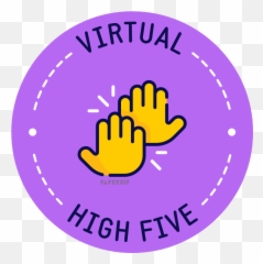 Remote Learning Digital Stickers - Virtual Fist Bump High Language Emoji,O/*\o High Five Emoticon