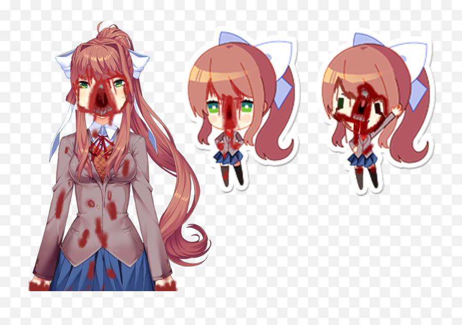 Overview For Neverfearsamishere - Monika Doki Doki Literature Club Yuri Emoji,Phallus Emoticon