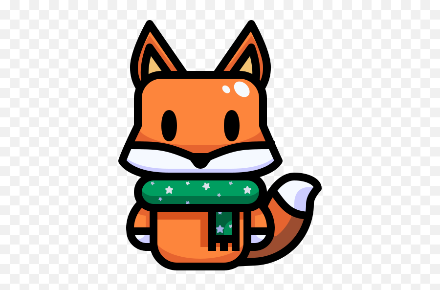 Fox Scarf Free Icon Of Christmas - Happy Emoji,Star Fox Emoticons