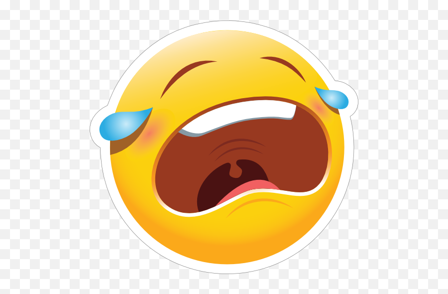 Cute Crying Emoji Sticker - Cute Crying Emoji,Crying Emoji