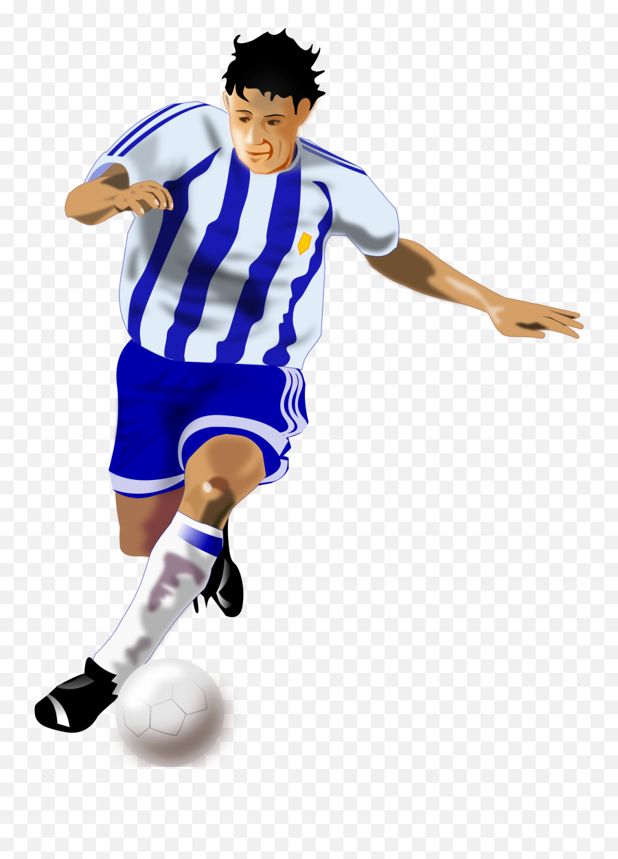 Play Clipart Soccer Athlete Play Soccer Athlete Transparent - Football Player Animated Png Emoji,Soccer Player Emoji