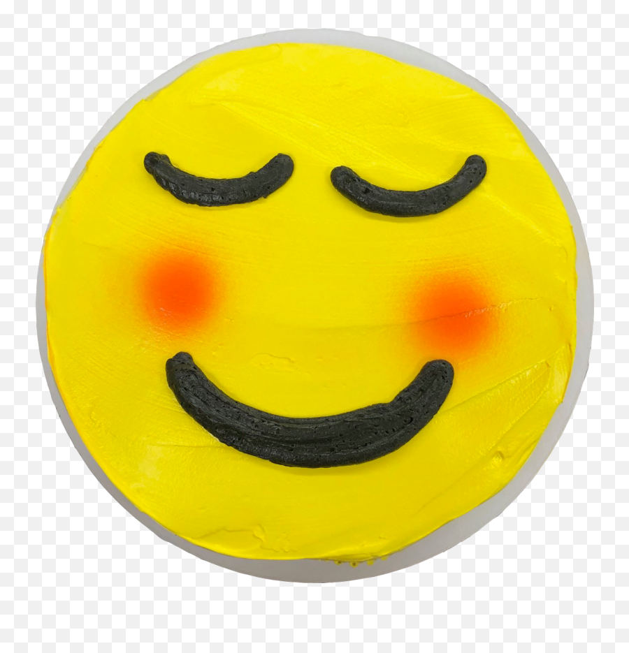 7ct Cupcake Cake - Smiley Happy Emoji,Facebook Cake Emoticon