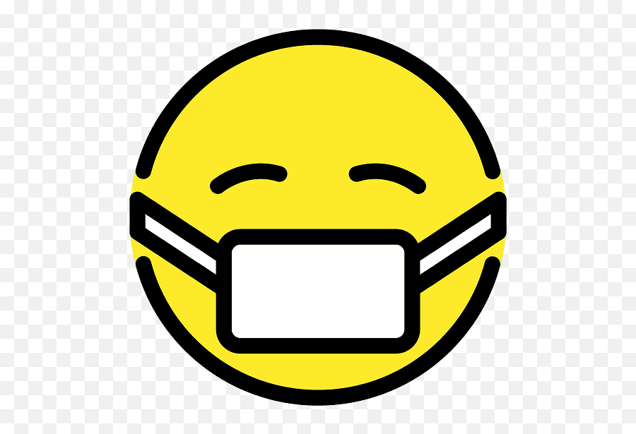 Face With Medical Mask - Clipart Mundschutz Smiley Emoji,Mask Emoji