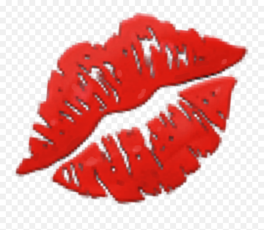 Kiss Lips Gif Emoji Png Image With No - Lips Kisses Emoji Iphone,Kiss Emoji Code