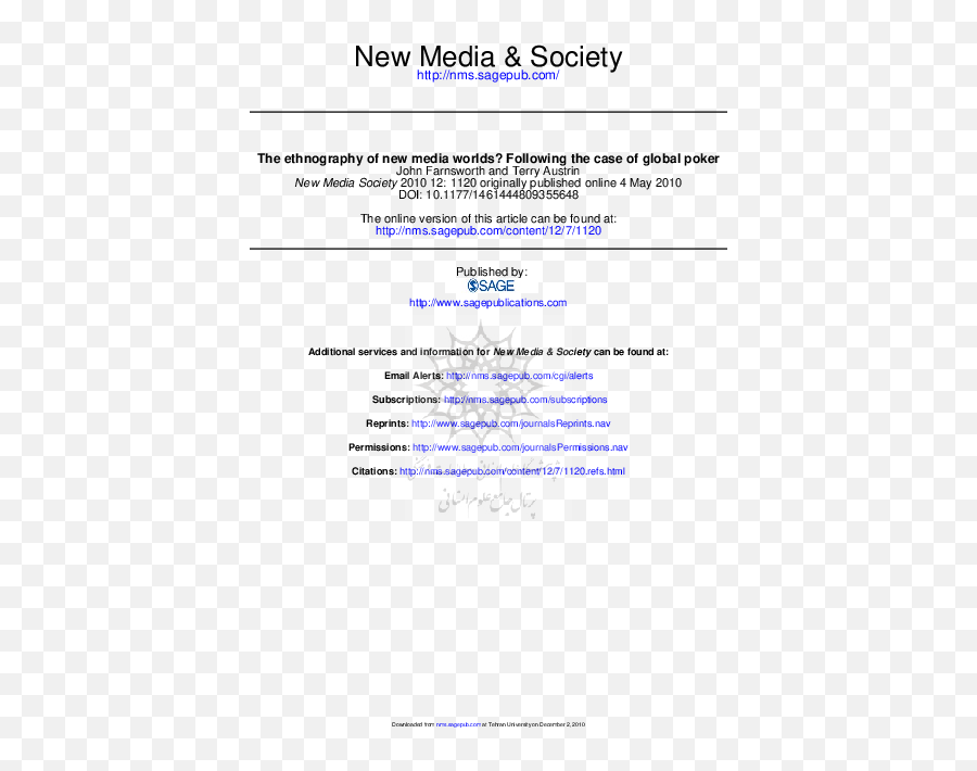 Pdf The Ethnography Of New Media Worlds Following The Case - Document Emoji,Emoticons Carbon [poker