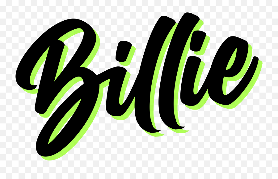Billie Sticker Sticker - Billie Eilish Name Stickers Emoji,Emoji Stickers Hot Topic