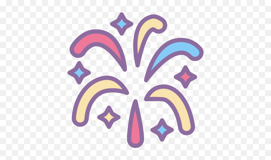 Firework Explosion Icon - Girly Emoji,Skype Emoticon Explode
