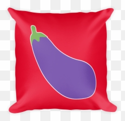 Eggplant Emoji - Throw Up Green Color,Emoji Pillow