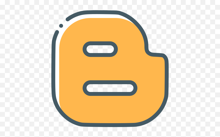 Logo Blogger Free Icon Of Social Media And Logos Emoji,Skype Emoticon Orange Dot