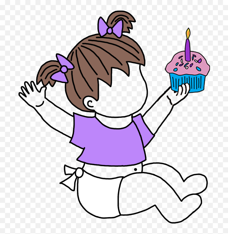 Babys 1st Birthday Party Invitation - Girl Emoji,Girl Sends The Dancing Emoji