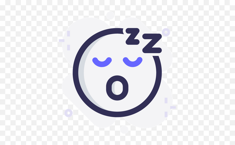 Sleeping Emoji Icon Of Colored Outline Style - Available In Dot,Devil Emoji Pillows