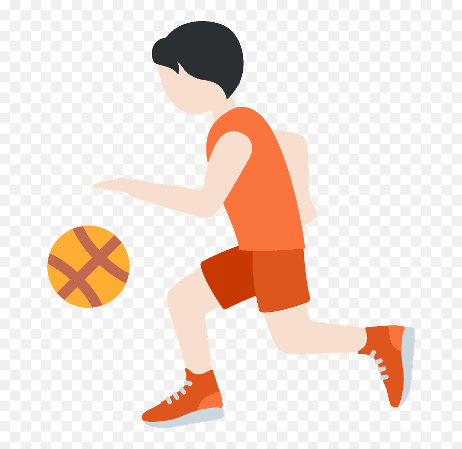 Lys Teint Person Der Dribler Med En - Player Emoji,Bold Emoji Lys Teint Person Der Dribler Med En - Player Emoji,Bold Emoji