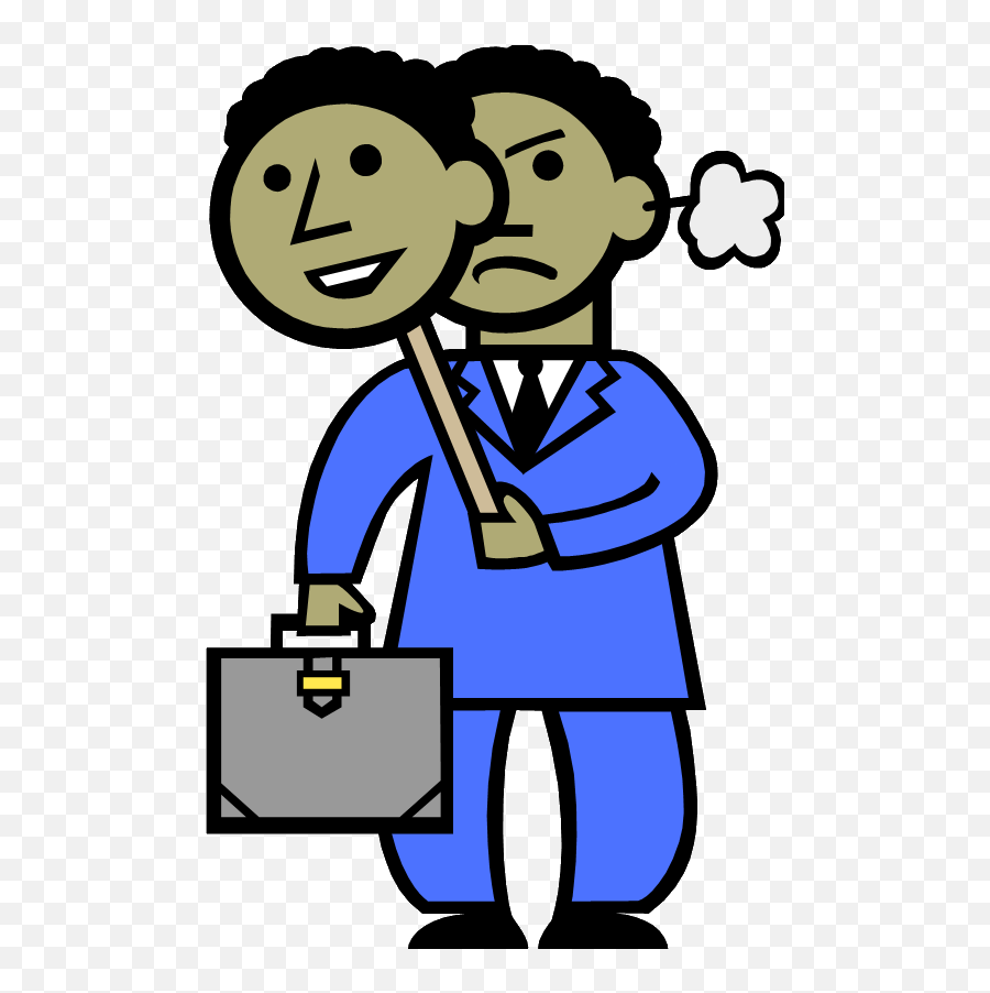 This Cartoon Corporate Employee - Emotion Emoji,Steven Seagal Emotion Chart