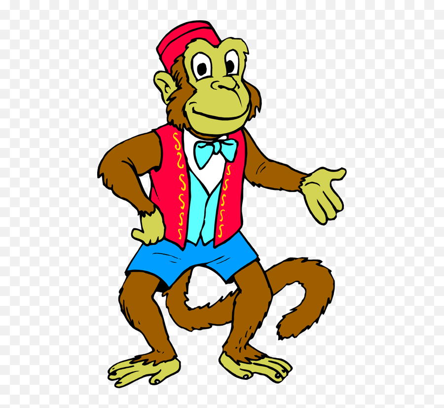 Cartoon Monkey In A Suit Clipart - Happy Emoji,Monkey Emoji Costume