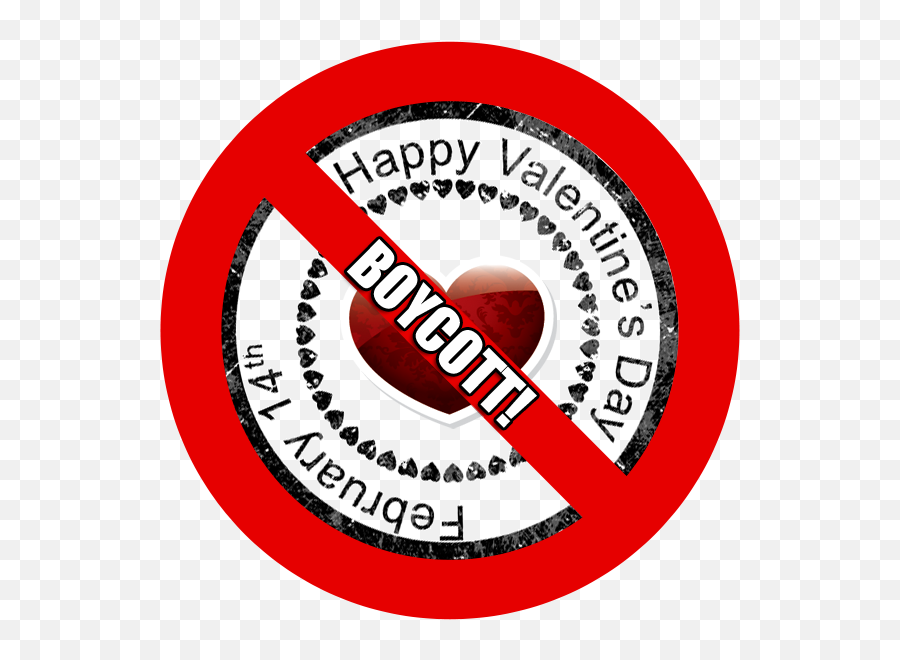 Men Should Boycott Valentines Day - Boycott Day Emoji,Valentine Emotions
