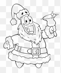 Patrick Friend Spongebob Christmas Bells Coloring Page Shows - Patrick Spongebob Christmas Drawings Emoji,Dirty Emoji Coloring Sheets