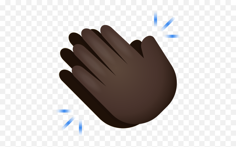 Clapping Hands Dark Skin Tone Icon - Safety Glove Emoji,Clapping Hands Emoji