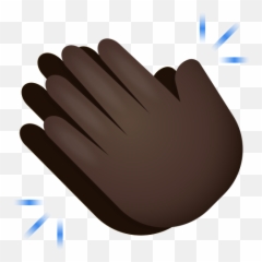 Clapping Hands Dark Skin Tone Icon - Safety Glove Emoji,Clapping Hands Emoji
