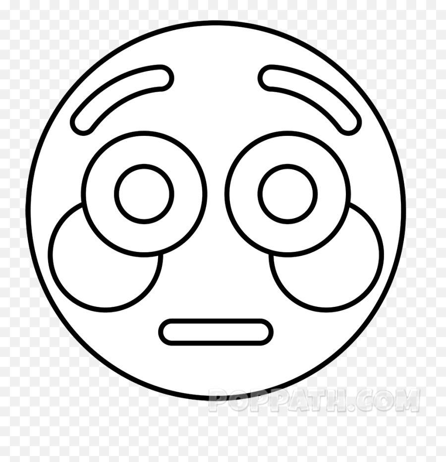 Silly Face Emoji Black And White - Dot,Silly Emoji