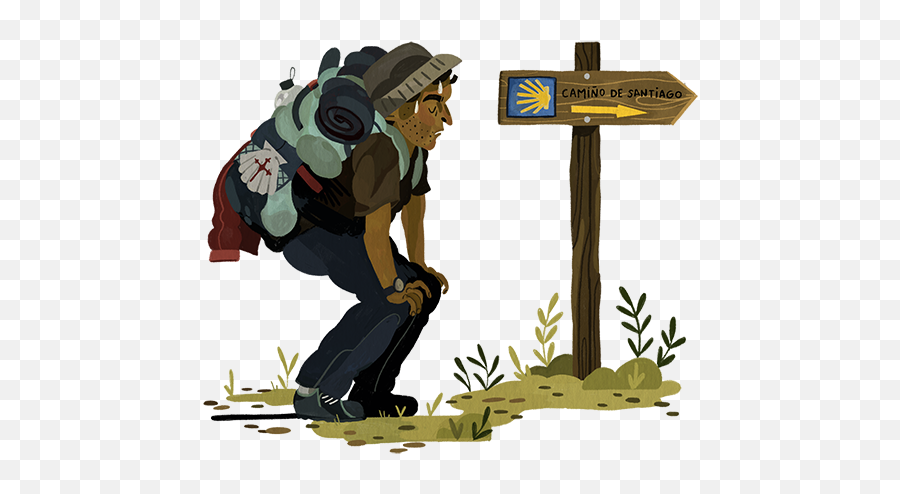 The French Way - Andantes Dibujo Camino De Santiago Emoji,Marco 32 Emotion