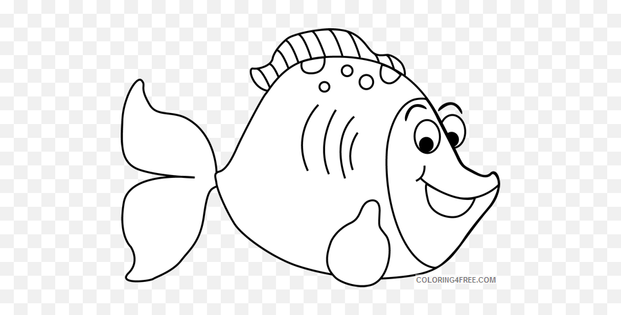 Cartoon Fish Coloring Pages Cartoon Fish Printable - Fish Emoji,Cartoon Emotion Faces Printable
