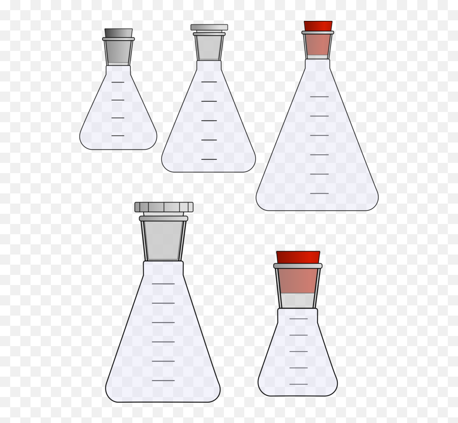 Laboratory Flasks Erlenmeyer Flask Beaker Glassware Free Png - Erlenmeyer Flask With Stopper Diagram Emoji,Flask Emoji