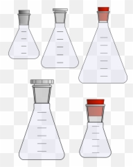 Laboratory Flasks Erlenmeyer Flask Beaker Glassware Free Png - Erlenmeyer Flask With Stopper Diagram Emoji,Flask Emoji