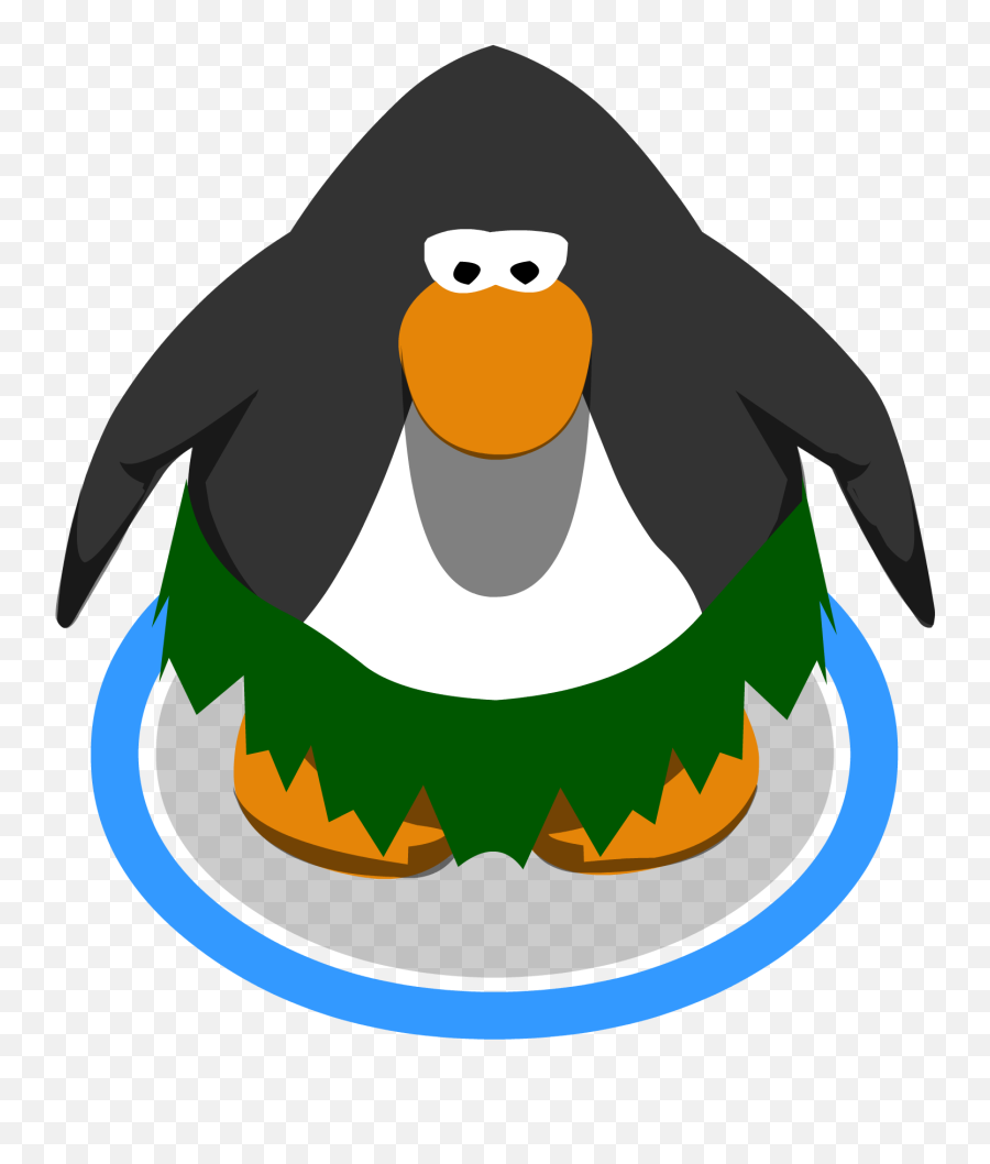 Grass Skirt Ingame - Club Penguin Default Skin Emoji,Accordion Emoticon