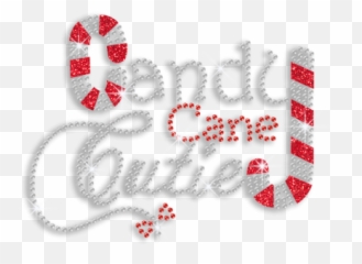 Bling Candy Cane Iron - On Glitter Rhinestone Transfer Cstown Dot Emoji,Emotion Candy