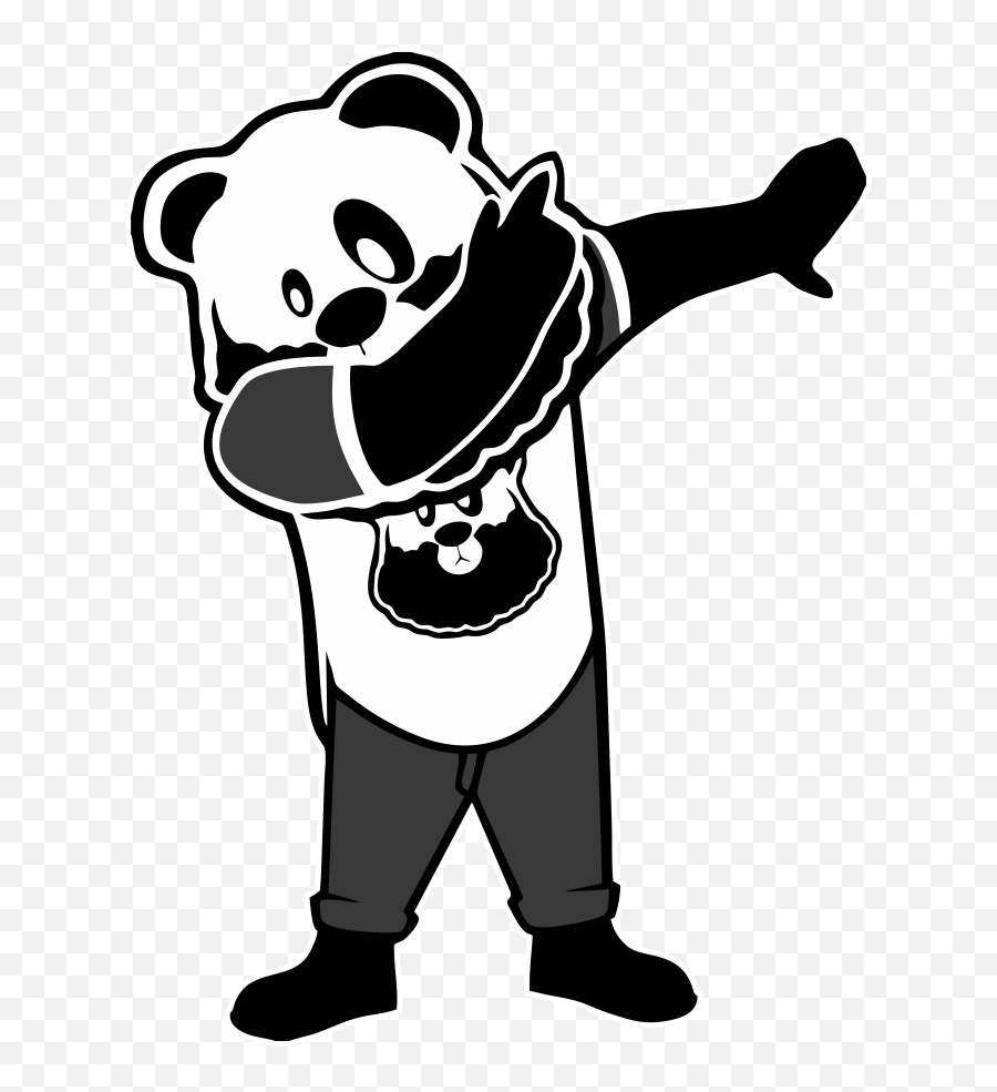 Custom Bearded Unisex Hoodie Artistshot - Panda Dab Png Panda Dub T Shirt Emoji,Dab Emoji Png
