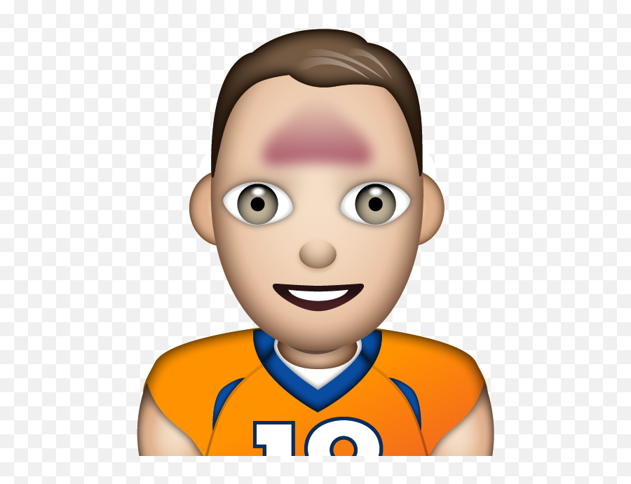 18 Fantasy Football Stars As Emojis - Emoji With Big Forehead,Deflated Emoji