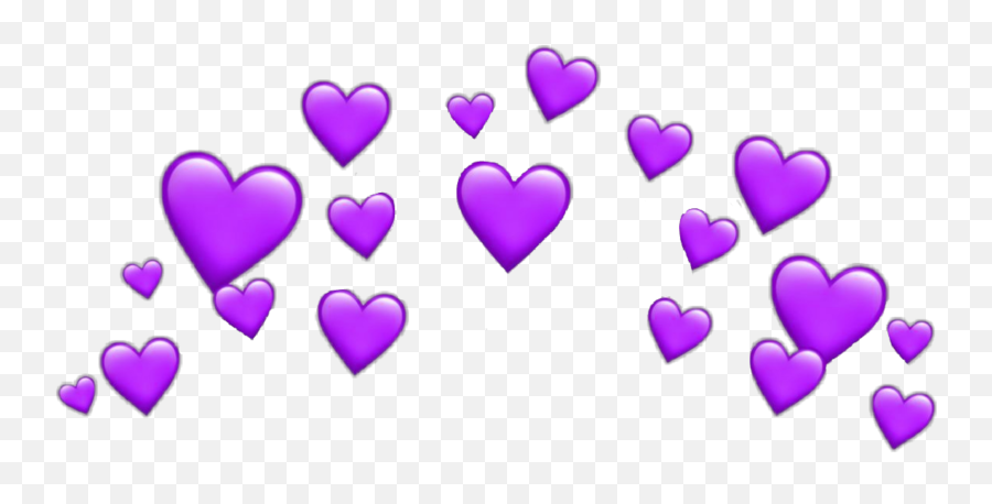 Hearts Heart Purple Snapchat Filter - Flying Hearts Silhouette Emoji,Snapchat Purple Emoji