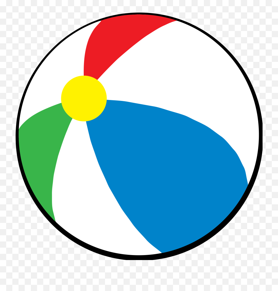 Beach Ball Clip Art - Beach Ball Clipart Emoji,Beach Ball Emoji