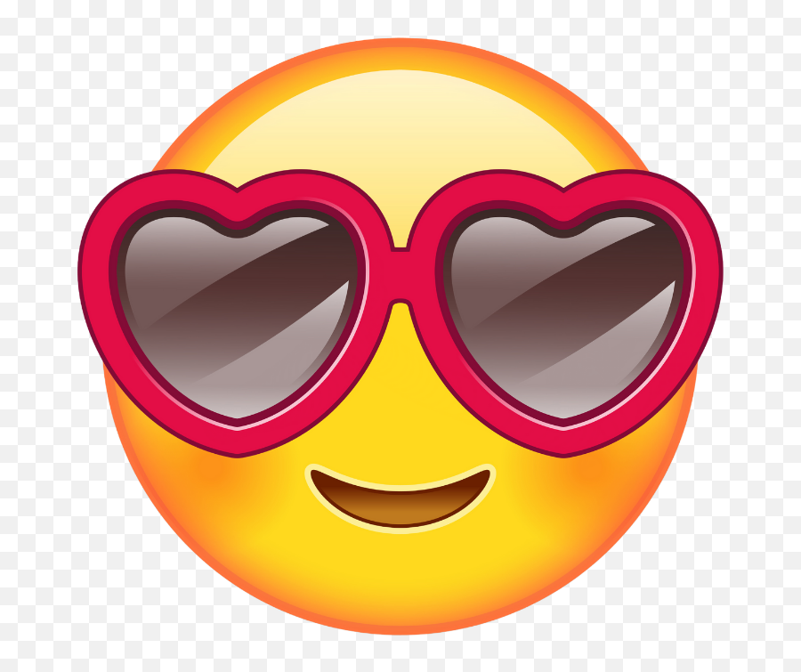 Heart Glasses Emoji Yard Sign - Emoji Love Glasses,Smiley Emoticon With Sunglasses