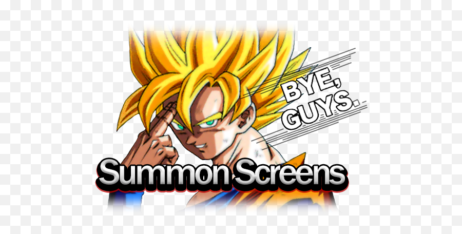 Summon Screens Dragon Ball Z Dokkan Battle Wiki Fandom - Goku Bye Guys Transparent Emoji,Kamehameha Emojis