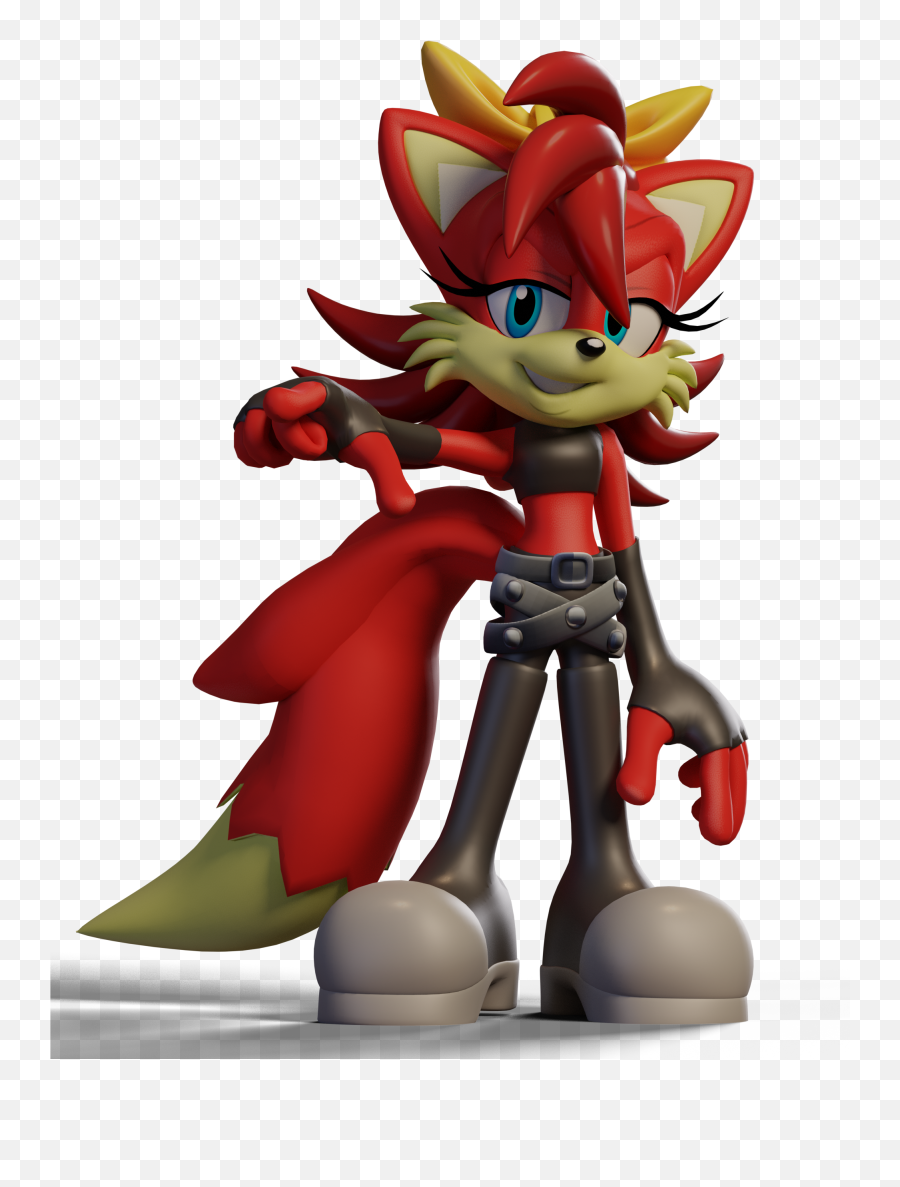 Fiona Fox Render Render By Me Model By Jcthornton - Fiona Fox Jcthornton Emoji,Sonic The Hedgehog Deviantart Emotion