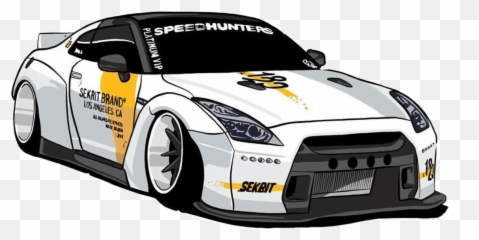 The Most Edited Racing Picsart - Cartoon Jdm Cars Emoji,(gtr) Emoticon